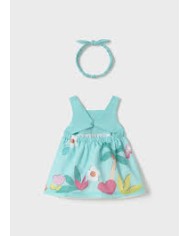 Vestido con diadema bebe Mayoral