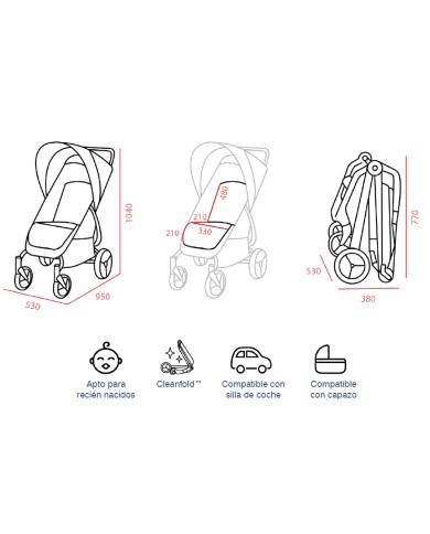 Silla paseo ligera VALCO BABY SNAP 4