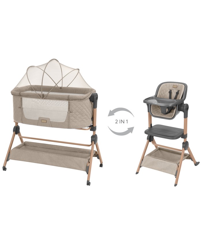 Cuna colecho y trona Kikkaboo