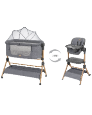 Cuna colecho y trona kikkaboo